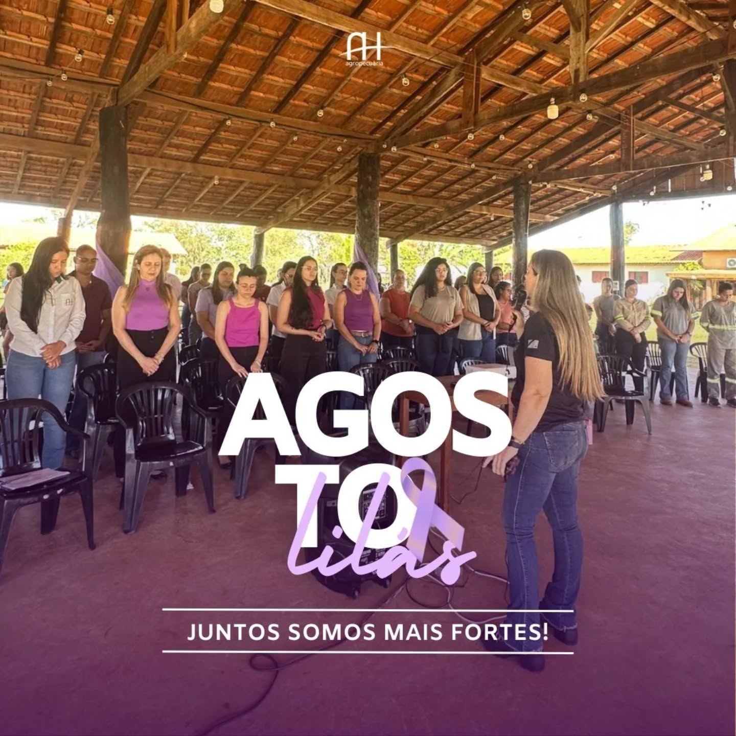 💜 Agosto Lilás é o mês de conscientização e enfrentamento à violência contra a mulher.