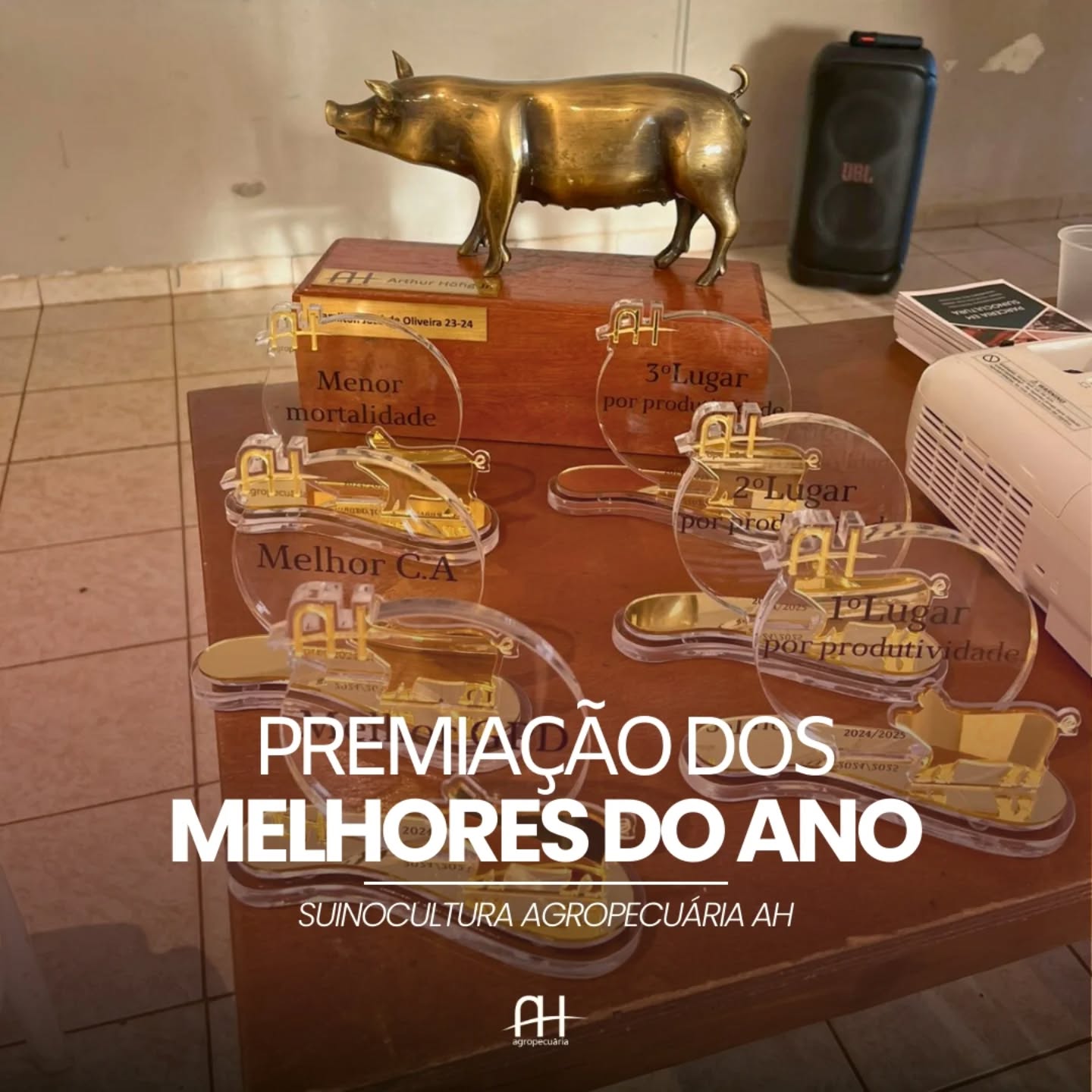 🐷✨ Premiação dos Melhores do Ano – Parceiros da Suinocultura AH